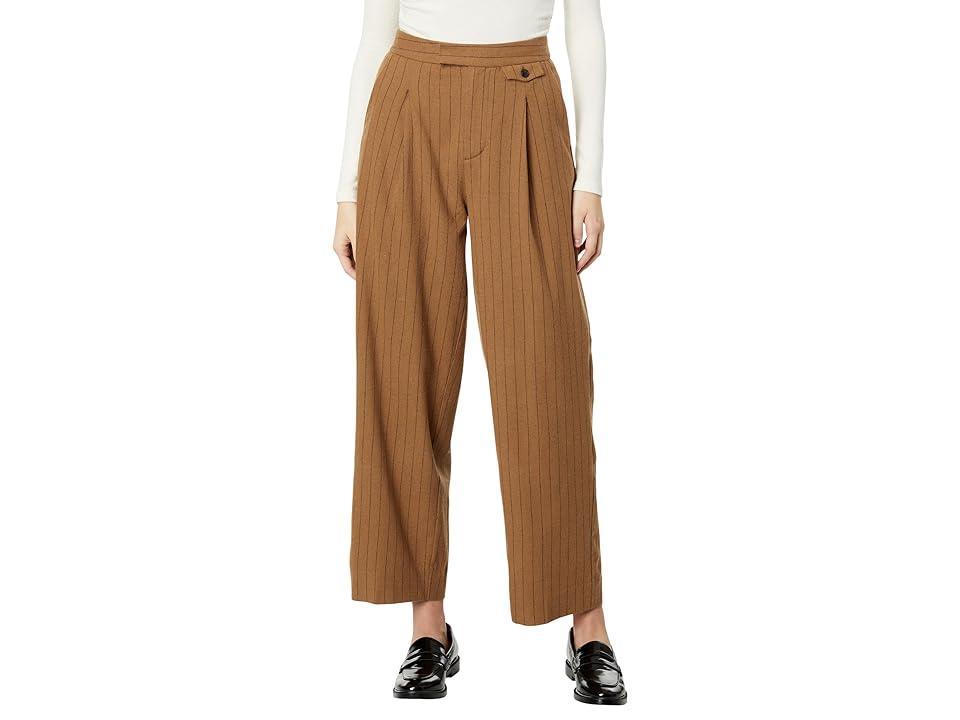 Madewell The Rosedale Pinstripe High Waist Straight Leg Pants Product Image