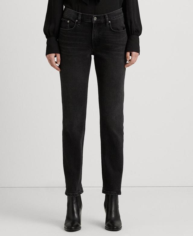 Lauren Ralph Lauren Womens Relaxed Tapered Ankle Jeans Product Image