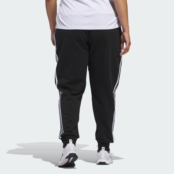 Essentials 3-Stripes Fleece Pants (Plus Size) Product Image