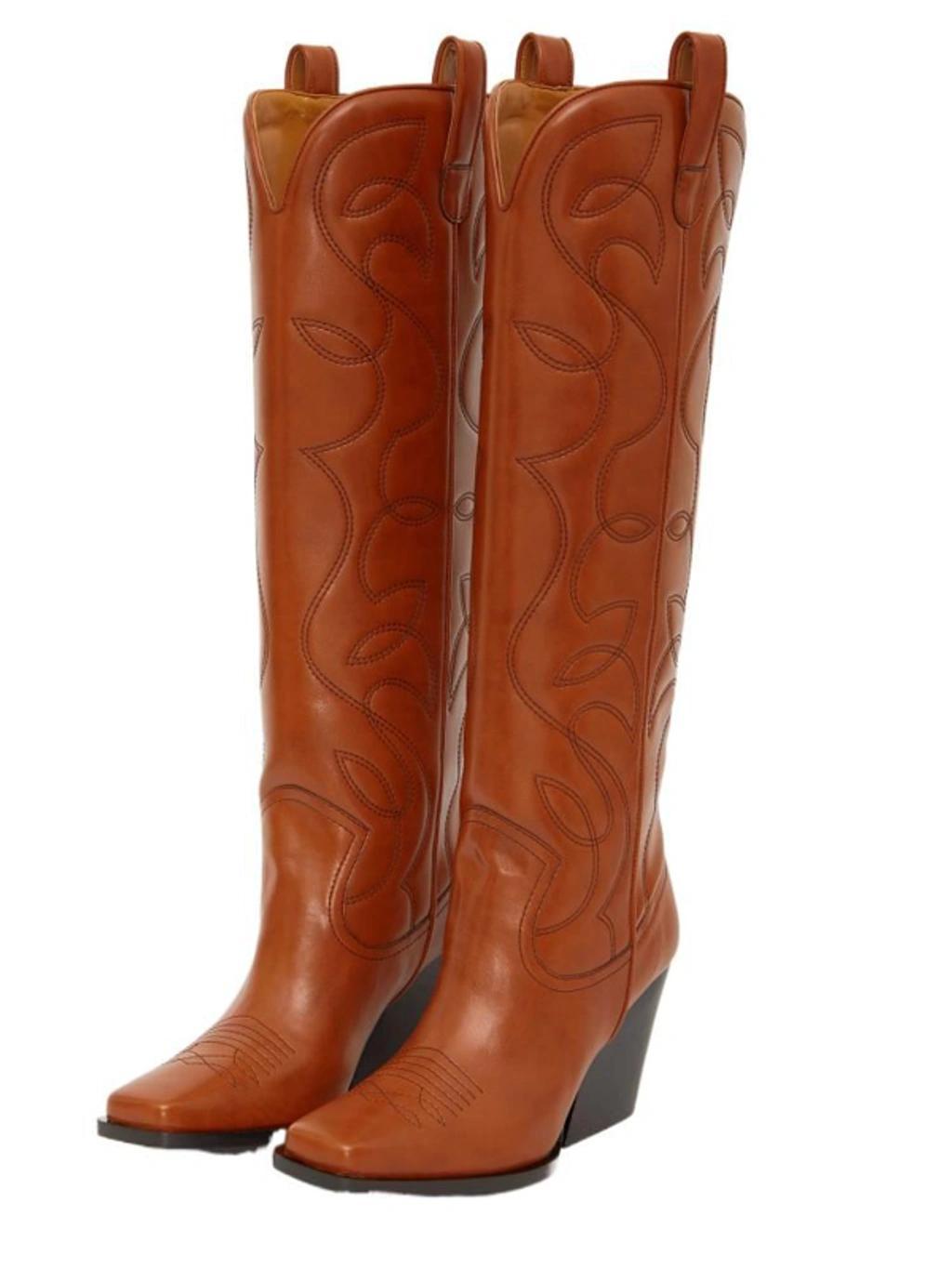 Women's Brown Other Materials Boots Product Image