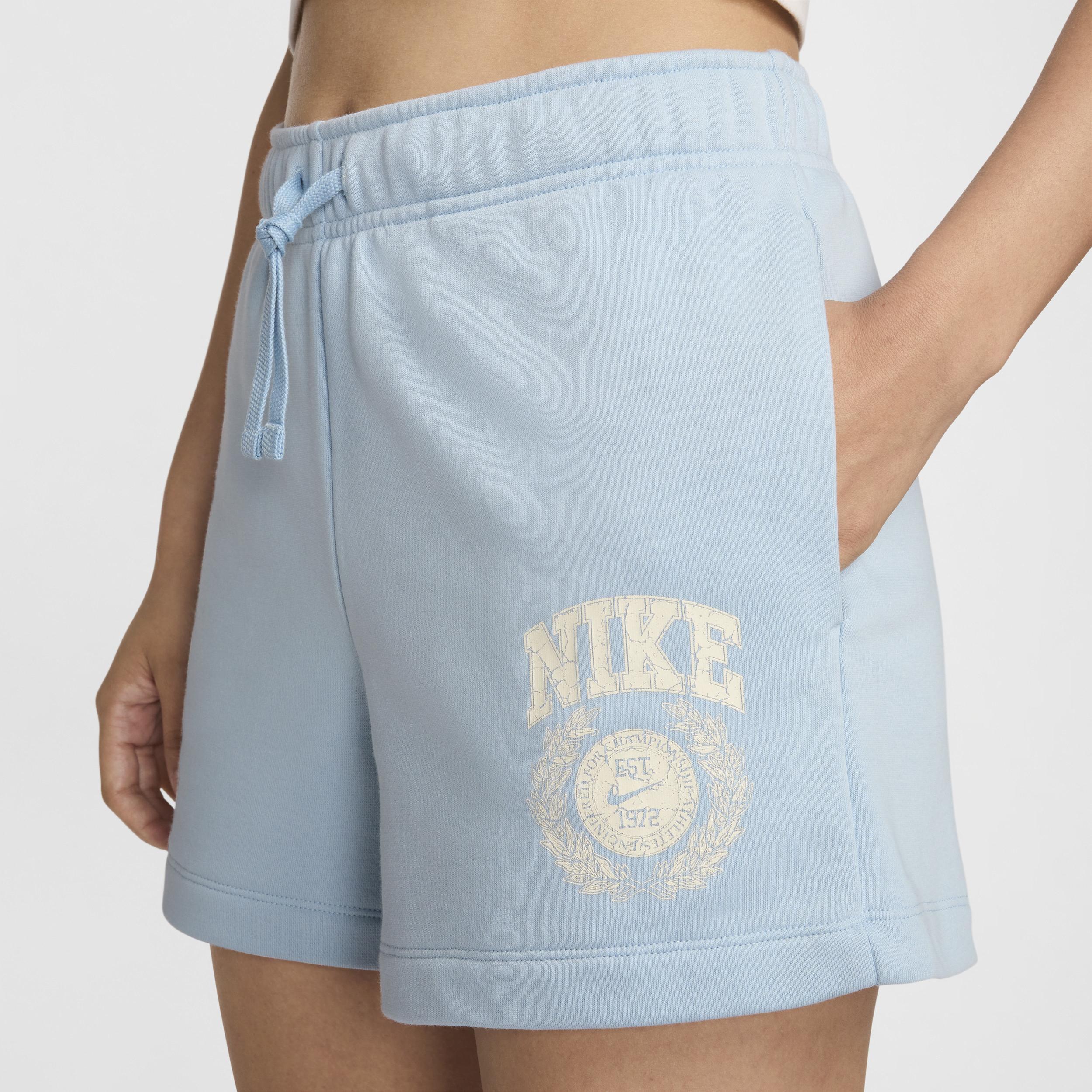 Women's Nike Sportswear Club Fleece Mid-Rise Graphic Shorts Product Image