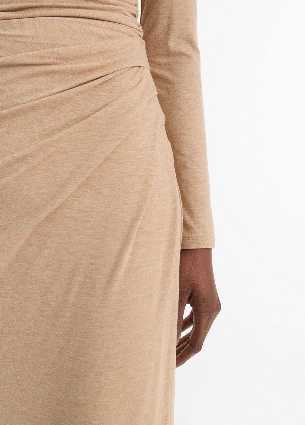 Side-Drape Midi Skirt Product Image