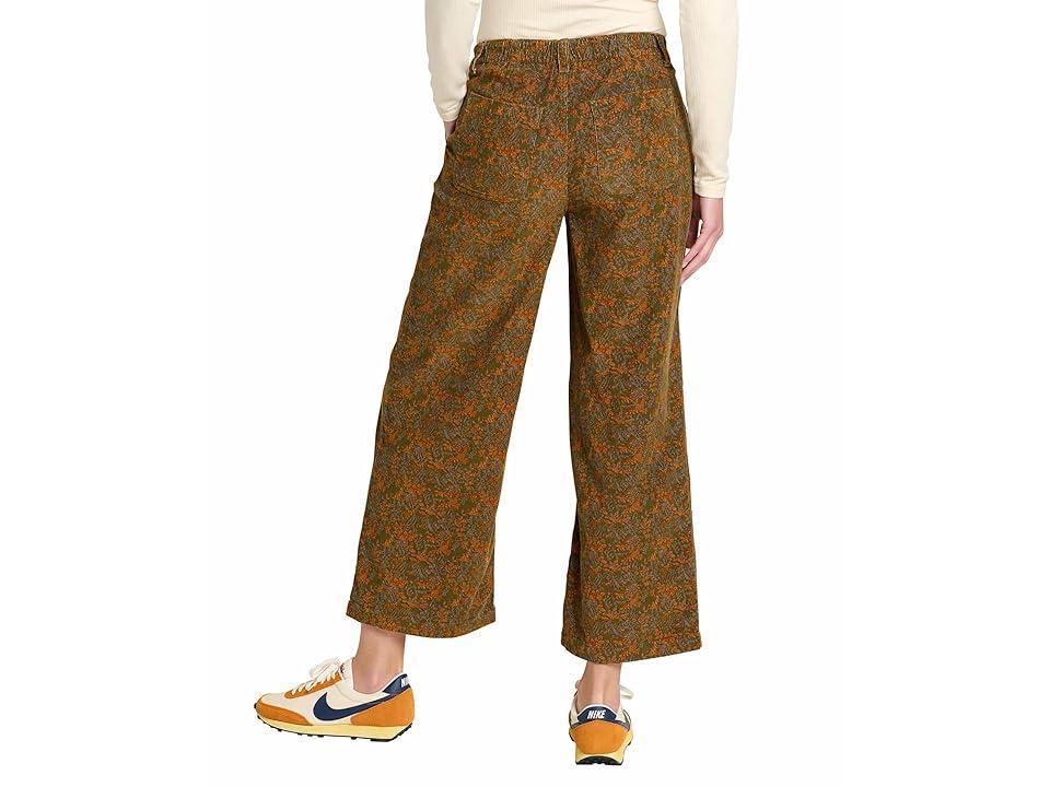 Toad&Co Scouter Cord Pleated Pull-On Pants (Fir Floral Print) Women's Casual Pants Product Image