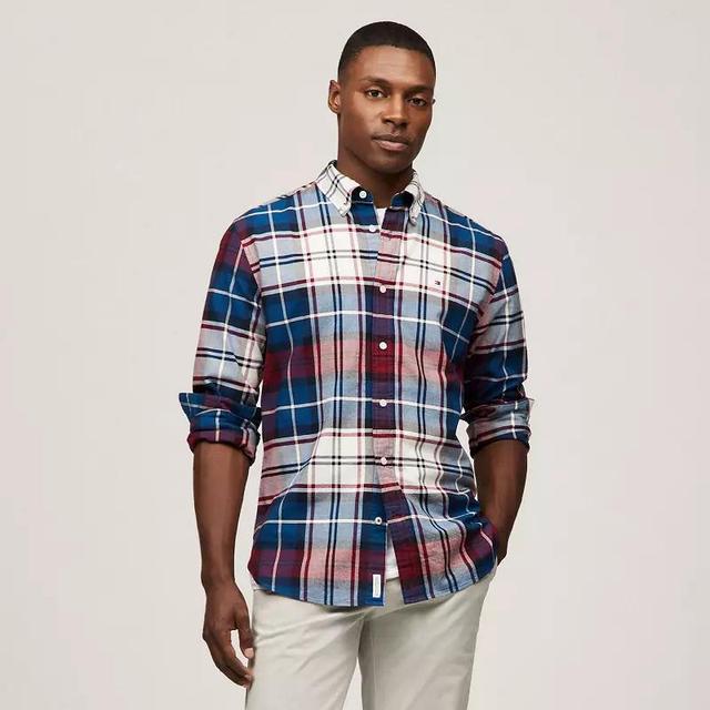 Mens Tommy Hilfiger Tartan Stretch Oxford Shirt Product Image