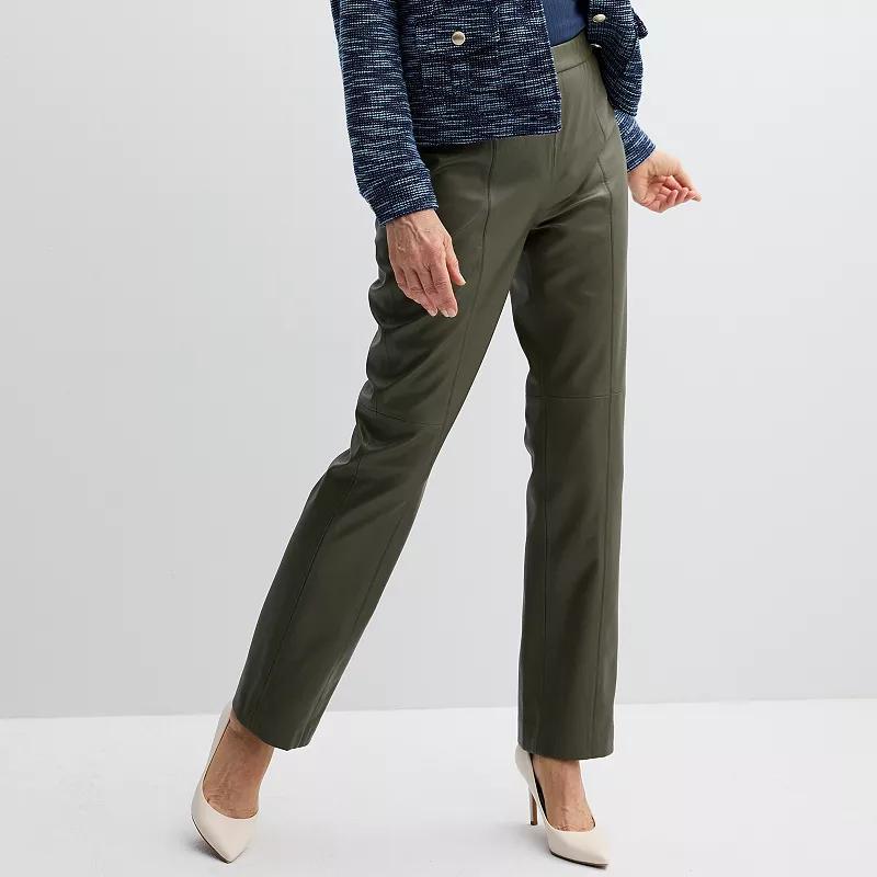 Womens Jaclyn Smith Pull-On Pants Green product image