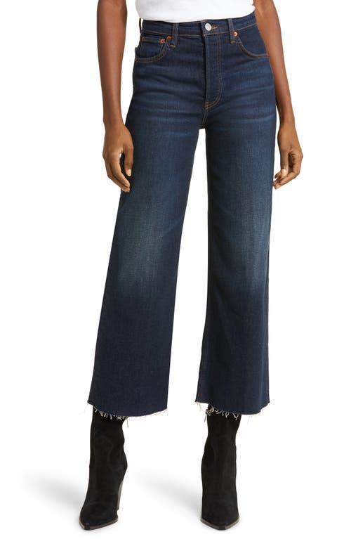 Re/Done High Waist Crop Wide Leg Jeans Product Image