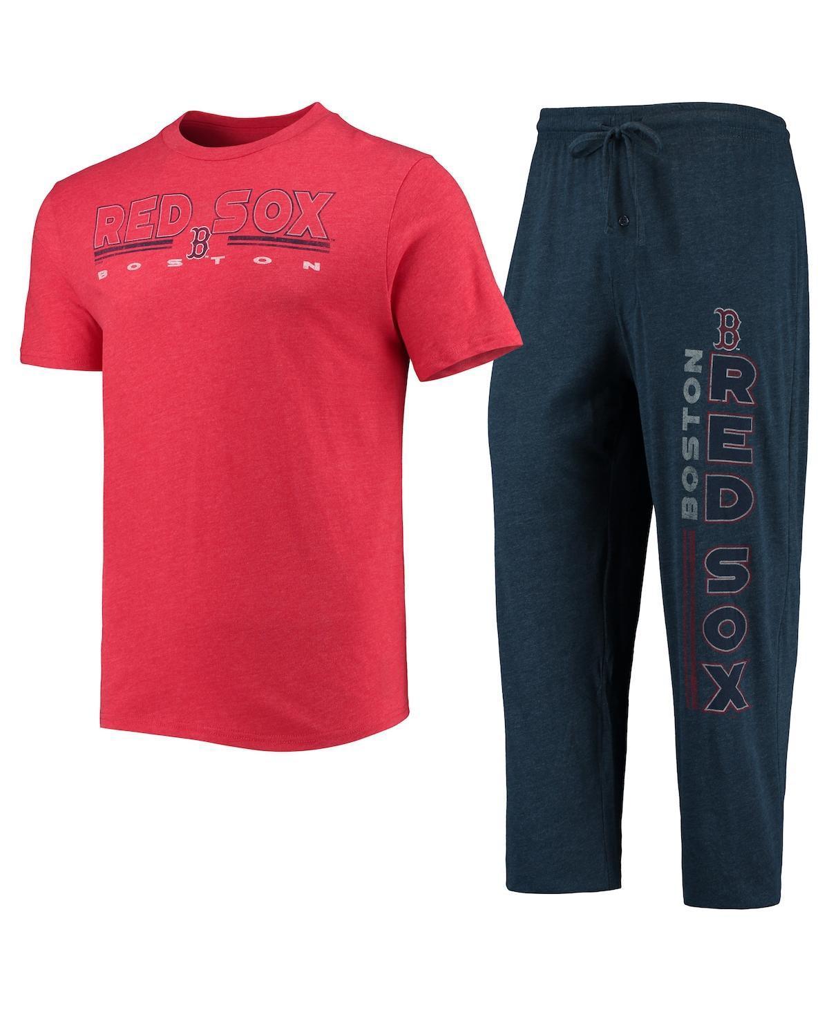 Mens Concepts Sport Navy and Red Boston Red Sox Meter T-Shirt and Pants Sleep Set - Navy Product Image