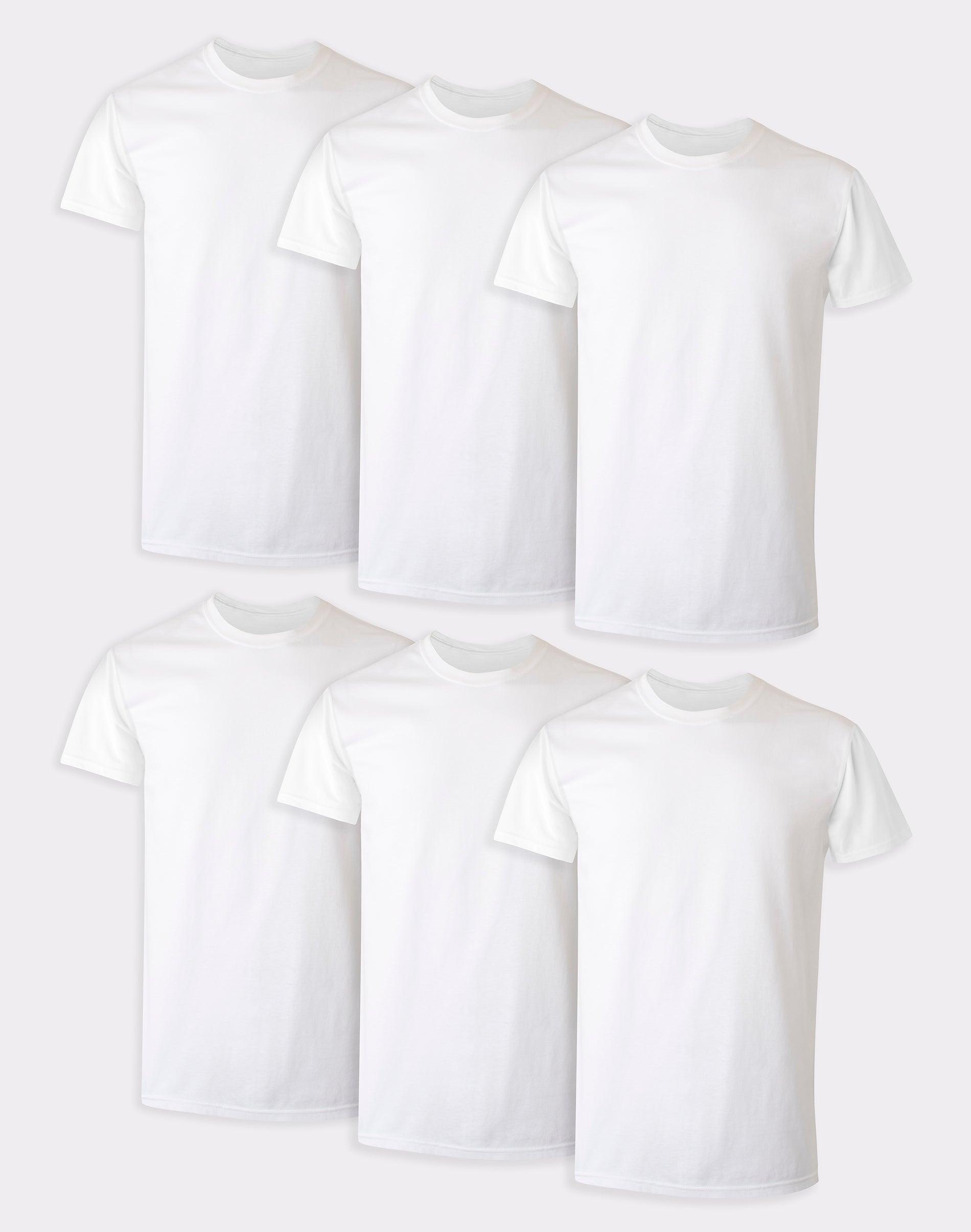 Mens Hanes Ultimate 6-pack ComfortSoft Crew Tees Product Image