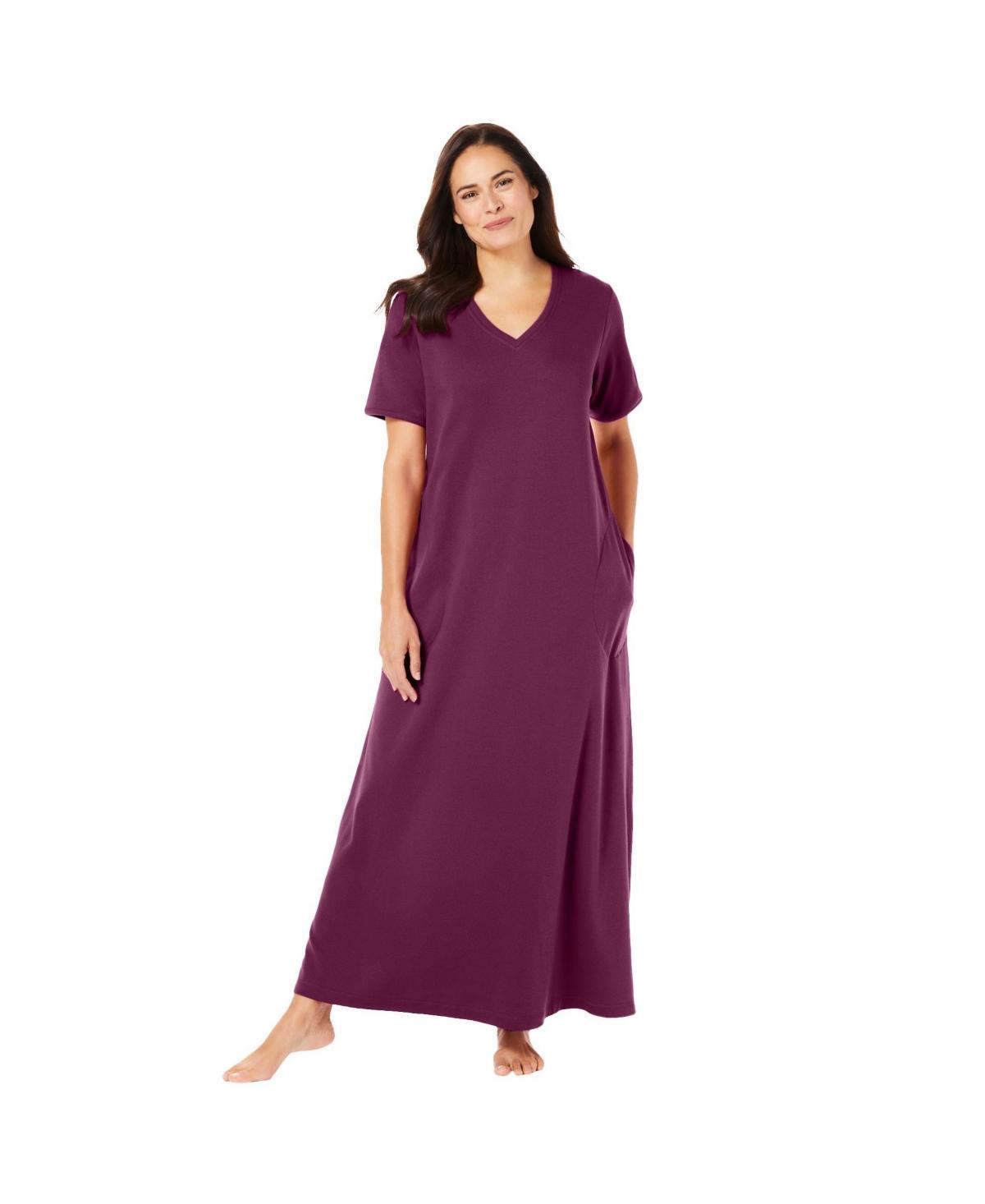 Dreams & Co. Womens Long T-Shirt Lounger Product Image