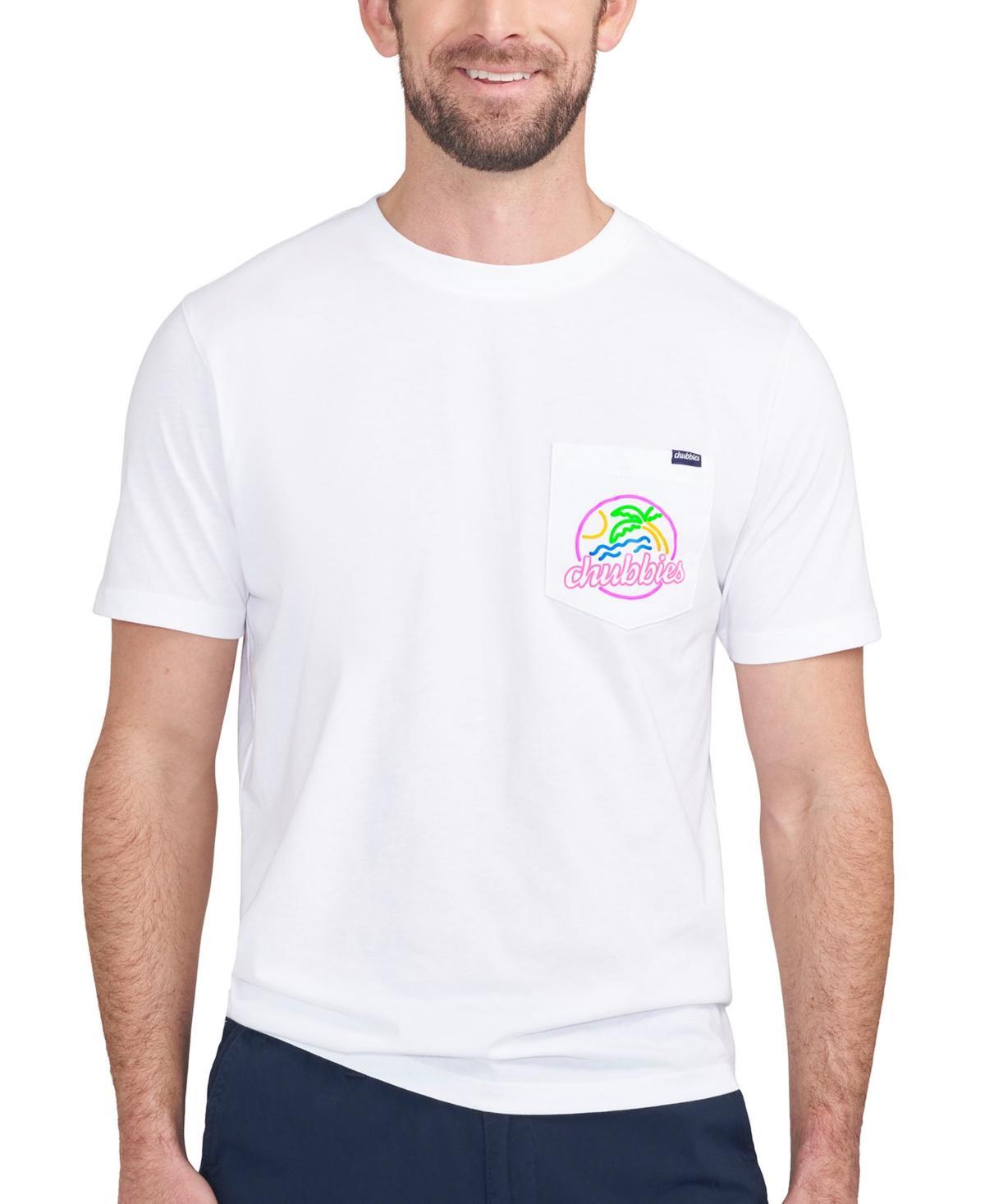 Chubbies Mens The Neon Dream Relaxed-Fit Logo Graphic Pocket T-Shirt Product Image