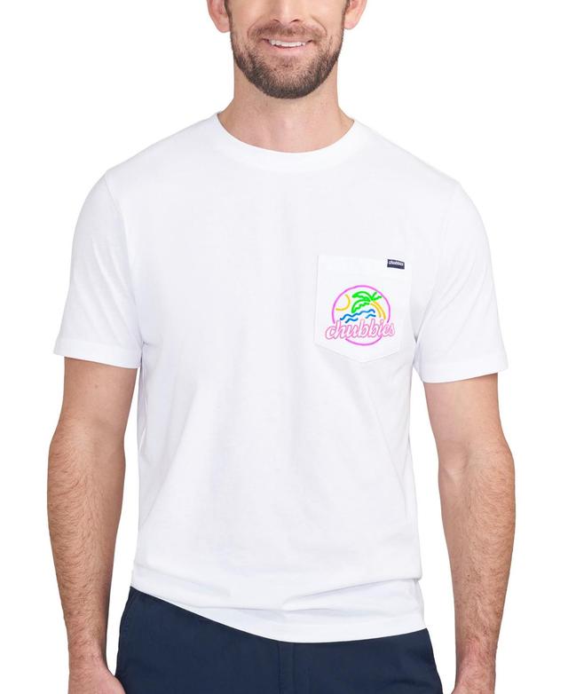 Chubbies Mens The Neon Dream Relaxed-Fit Logo Graphic Pocket T-Shirt Product Image