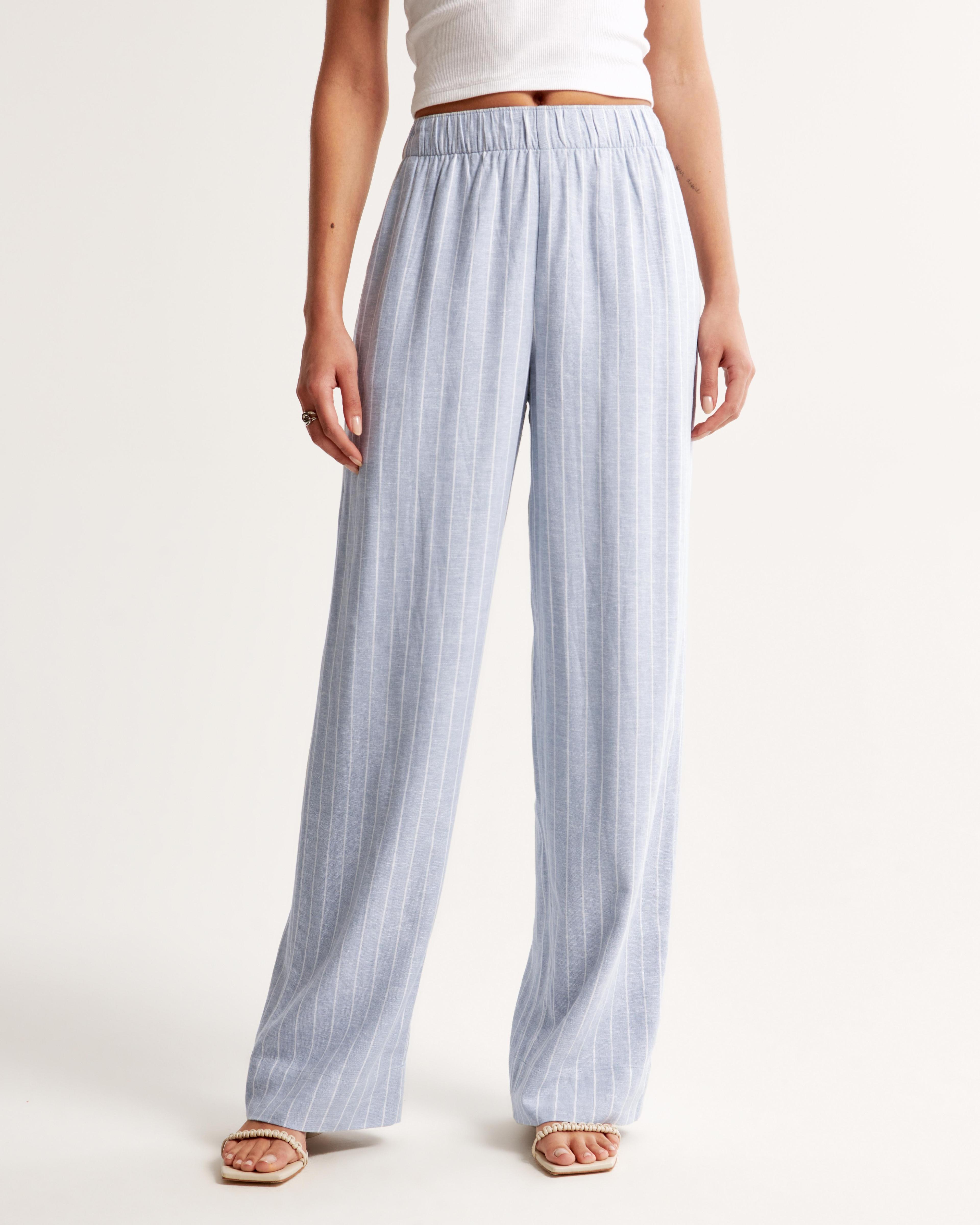 Linen-Blend Pull-On Pant Product Image