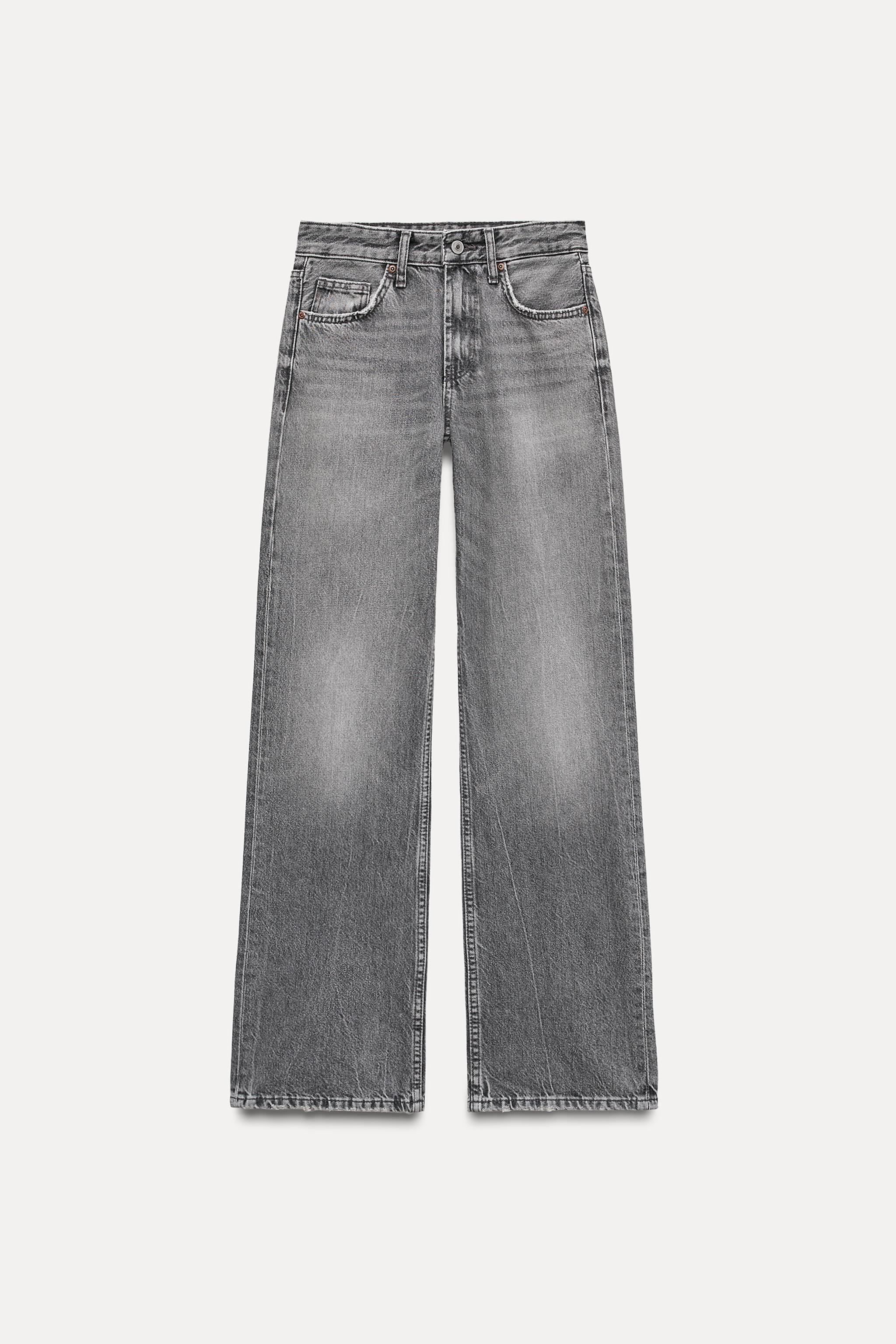 FULL LENGTH TRF MID-RISE WIDE LEG JEANS Product Image