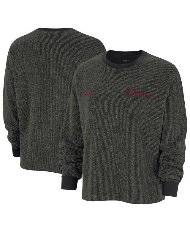 Womens Nike Alabama Crimson Tide Yoga Script Pullover Sweatshirt Product Image