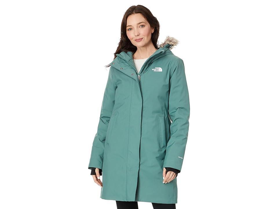 The North Face Arctic Parka (Dark Sage) Women's Coat Product Image