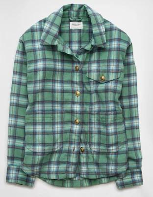 AE Plaid Shacket Product Image