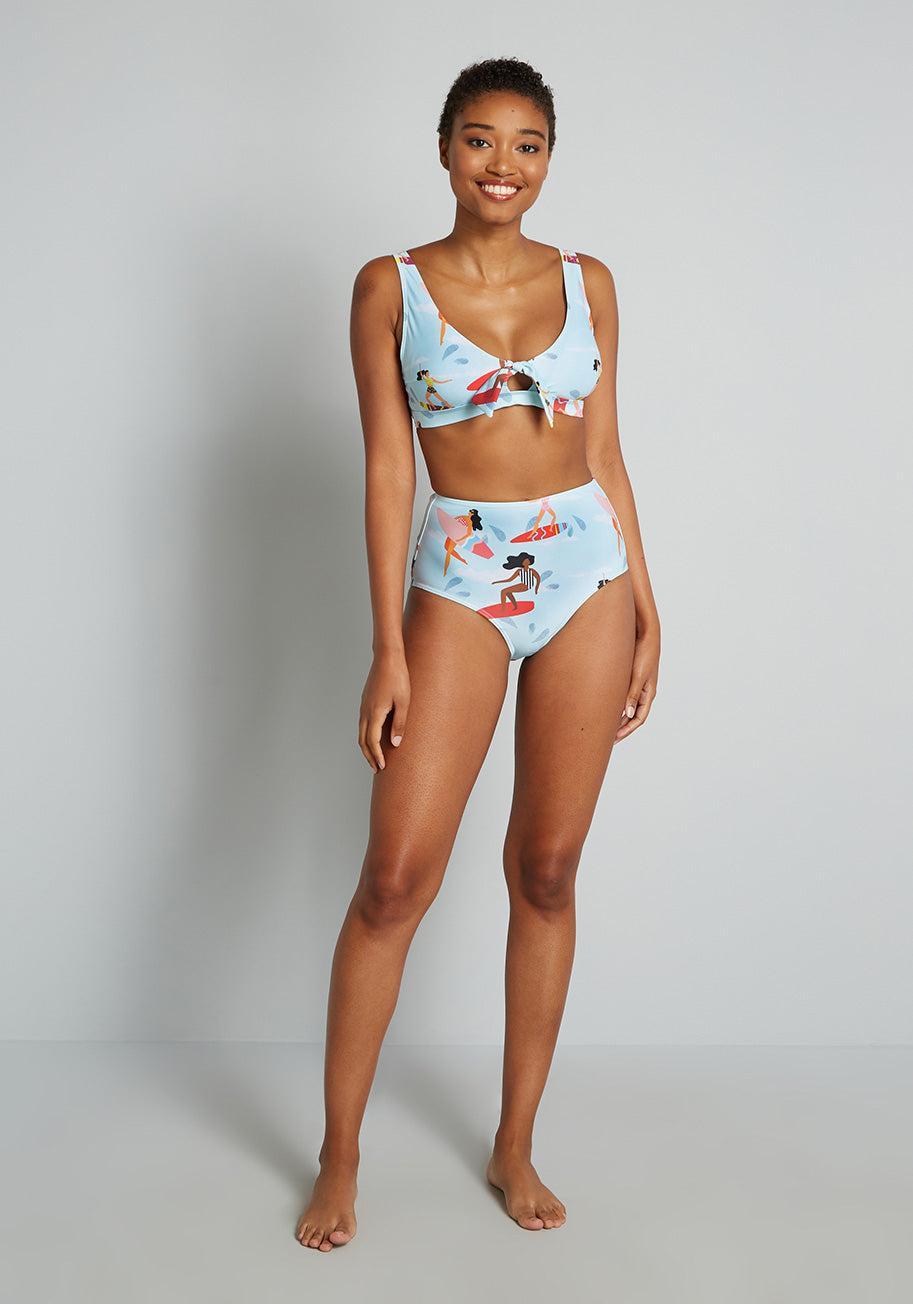 The Sara High-Waisted Bikini Bottom Product Image