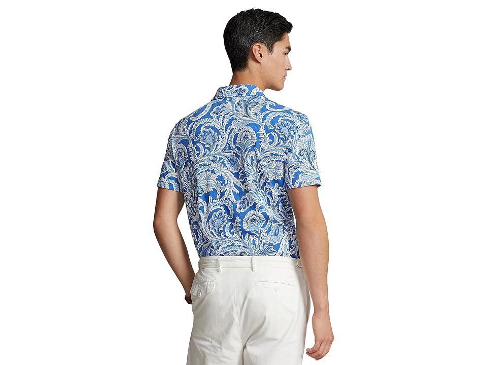 Mens Paisley Print Polo Shirt Product Image