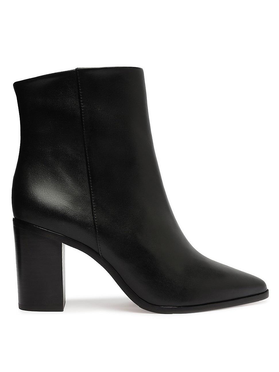 Womens Mikki Leather Ankle Boots Product Image