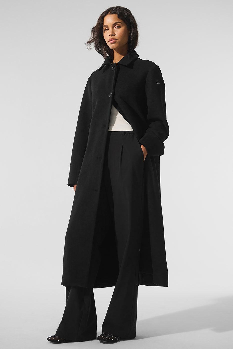 Wool Metro Long Coat - Black Female product image