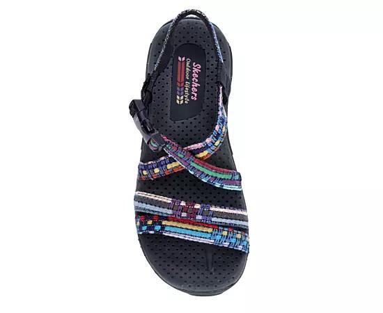 SKECHERS Reggae - Sew Me (Navy Multi) Women's Shoes Product Image