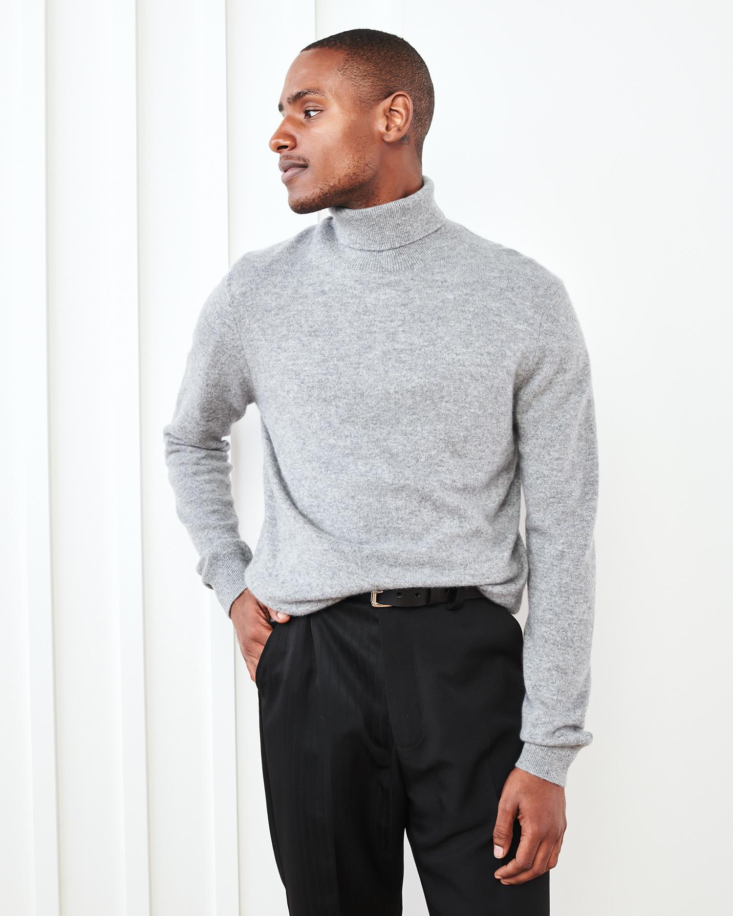 Mongolian Cashmere Turtleneck Sweater Product Image