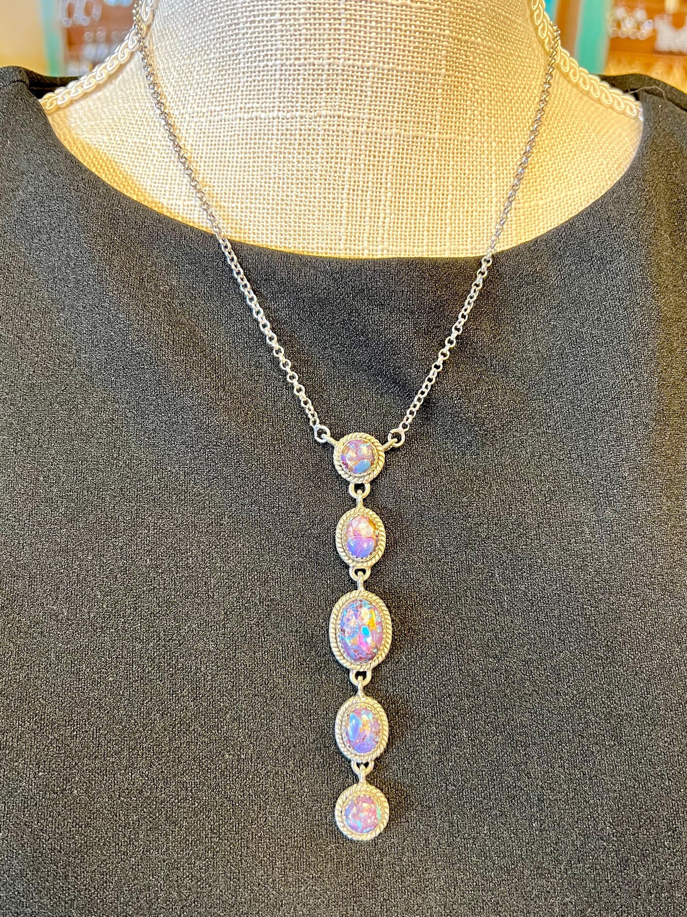 Purple Rain Dangling Necklace Product Image