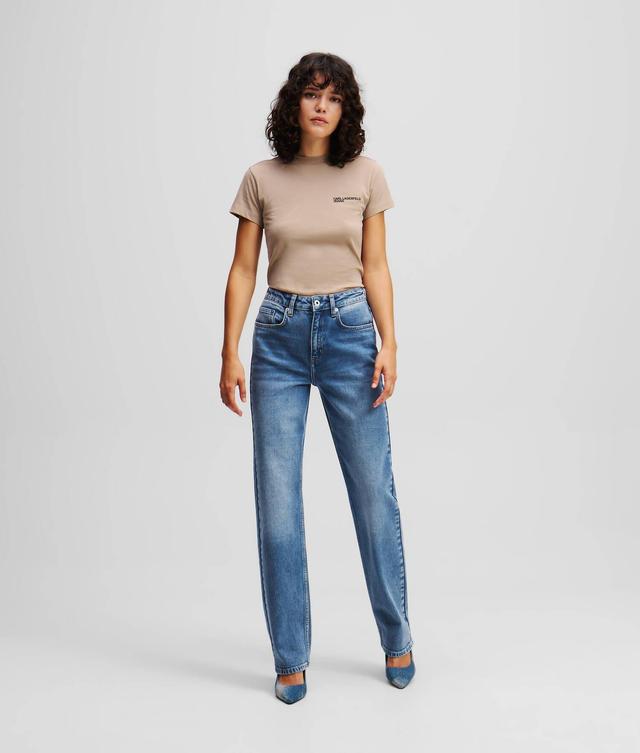 HIGH-RISE STRAIGHT JEANS Product Image