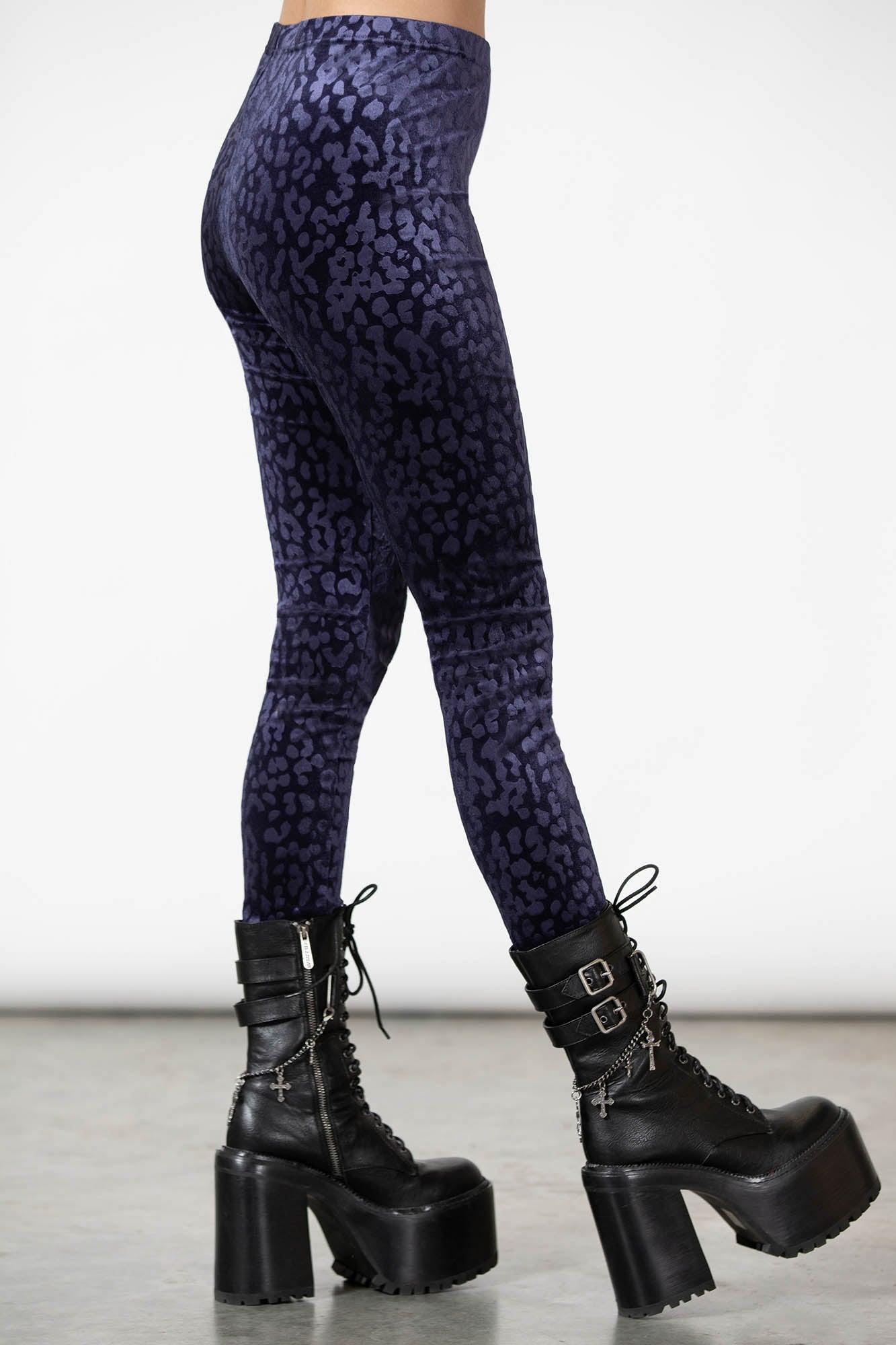 Caturday Leggings [PLUM] - Resurrect Female Product Image