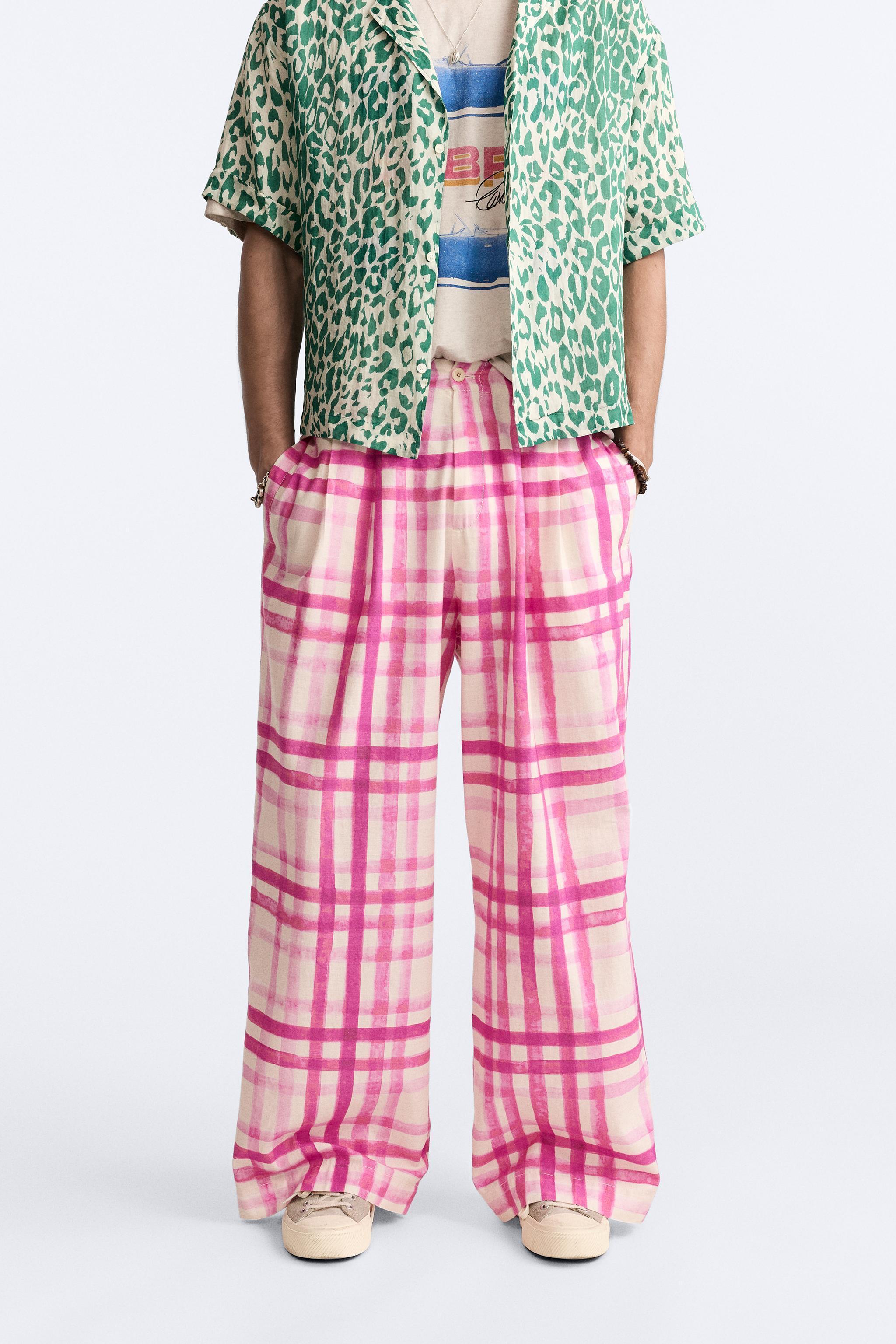 PLAID PRINT PANTS LIMITED EDITION Product Image