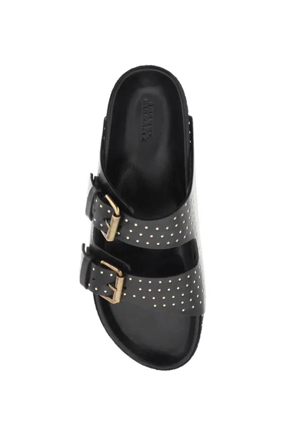 Embellished Slip-on Sandals In Black Product Image