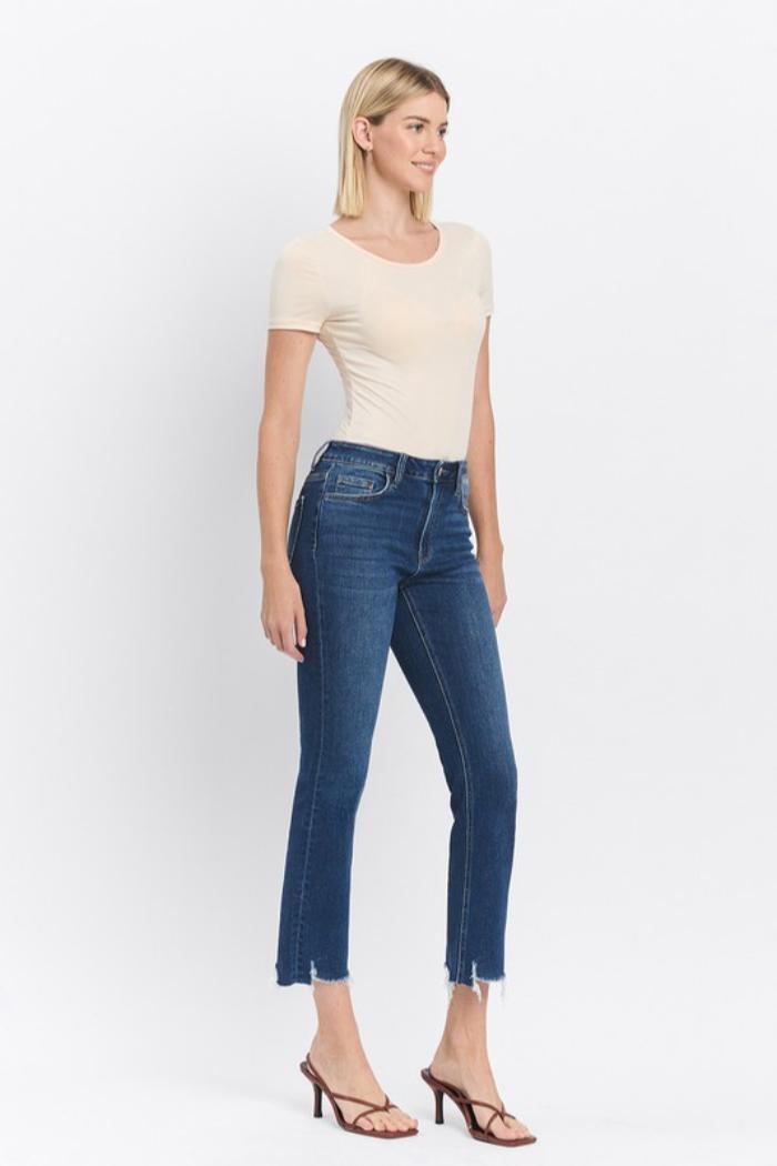 High Rise Slim Straight Jean Product Image