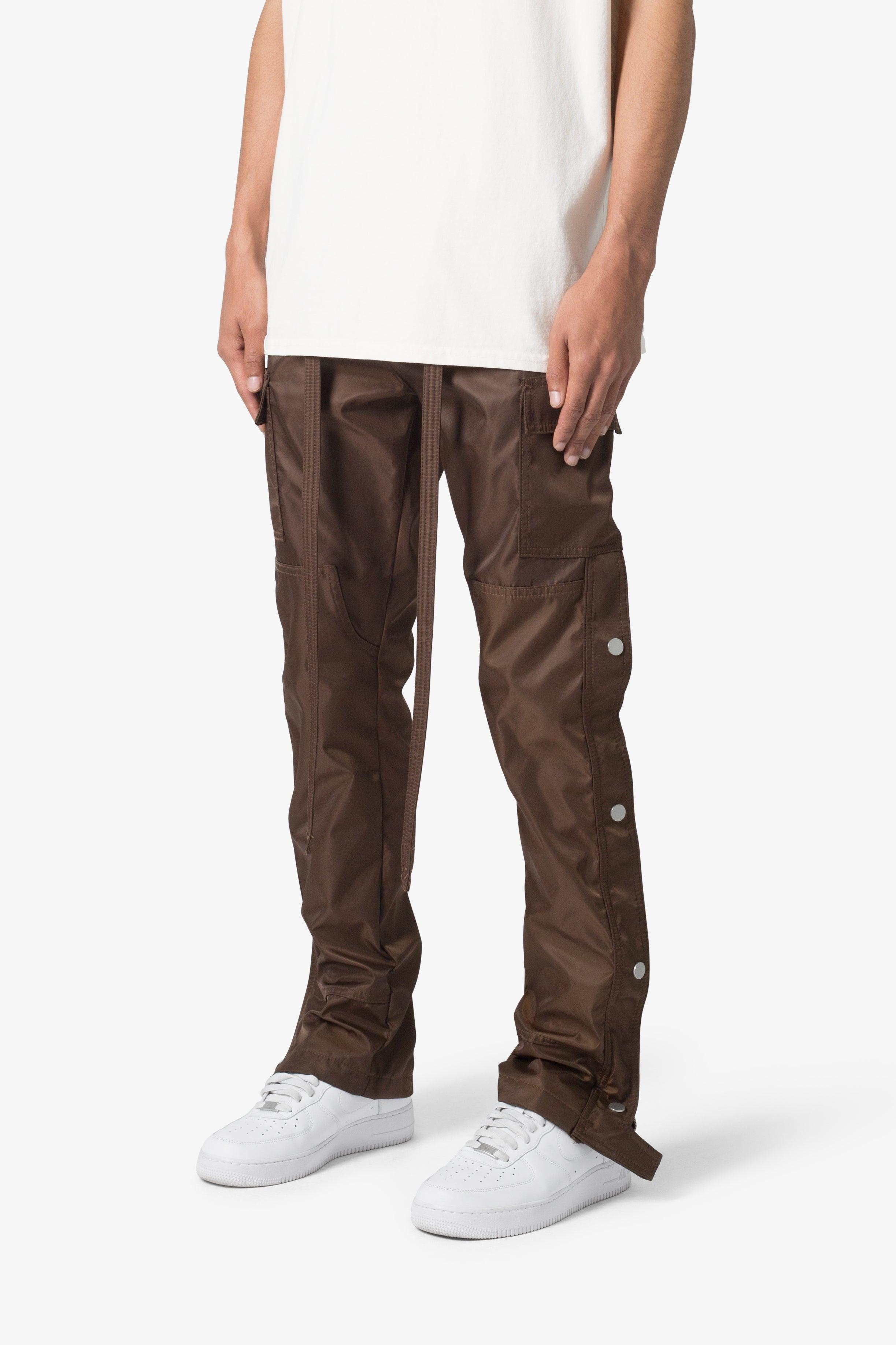 Snap Zipper II Cargo Pants - Brown Product Image