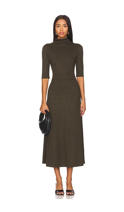 Elbow Sleeve Turtleneck Dress Product Image