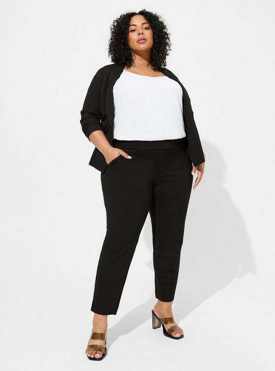 High-Rise TAPERED Pull-On Relaxed Taper Luxe Ponte Pant product image