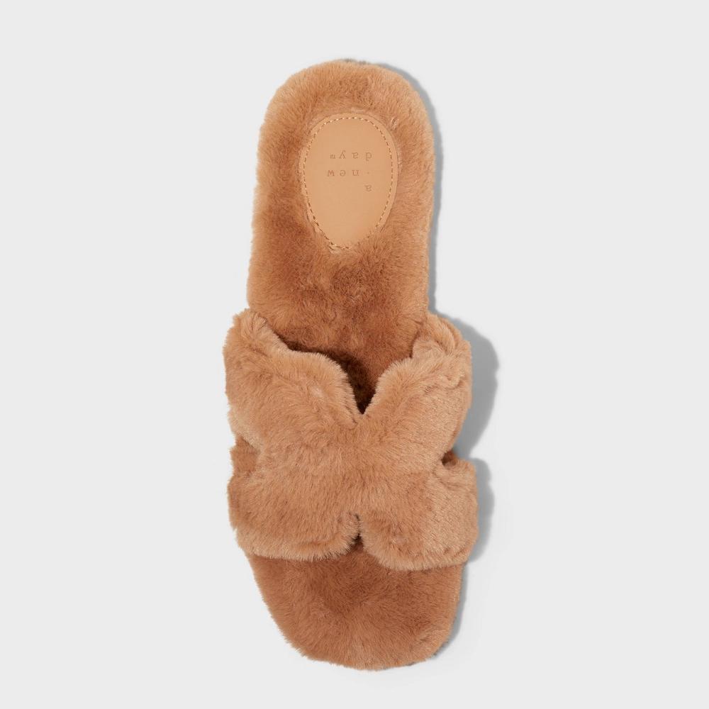 Womens Sage Slide Slippers - A New Day Tan 8 Product Image