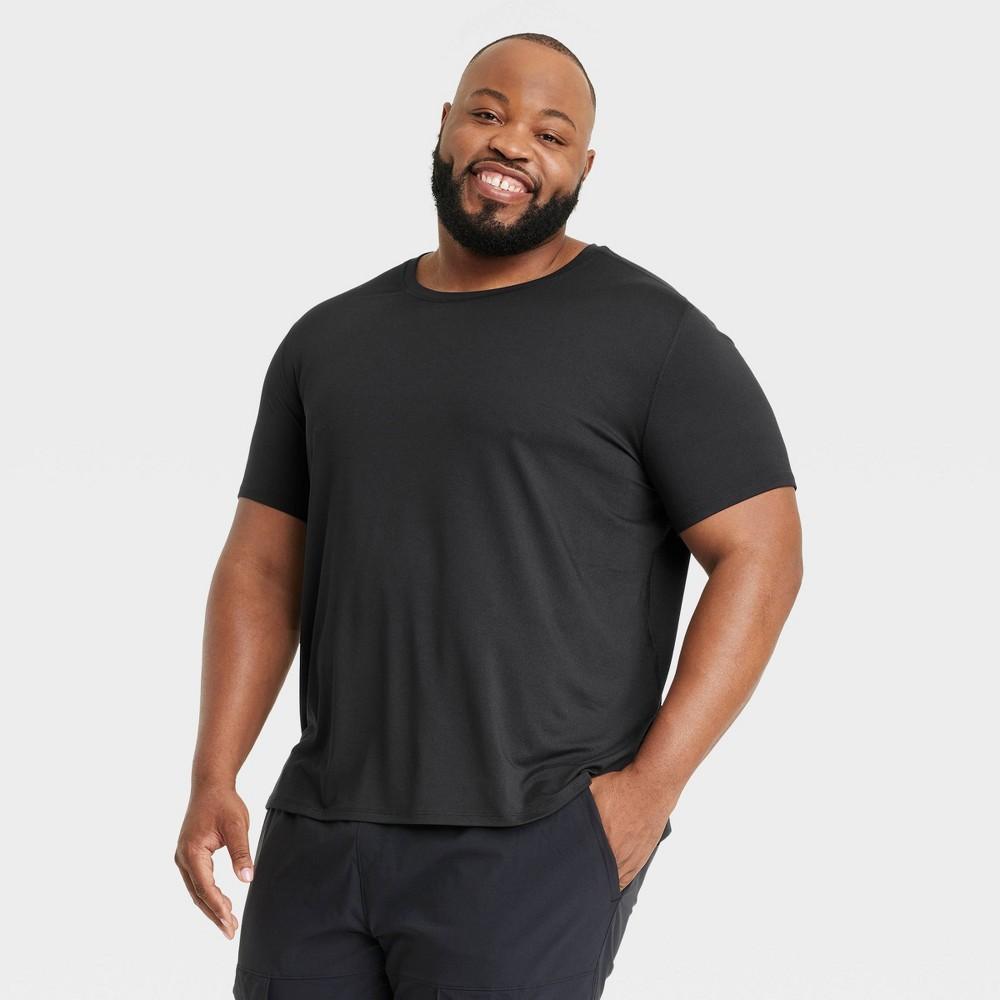 Mens Big Short Sleeve Performance T-Shirt - All In Motion Black 2XL Product Image