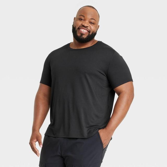 Mens Big Short Sleeve Performance T-Shirt - All In Motion Black 3XL Product Image