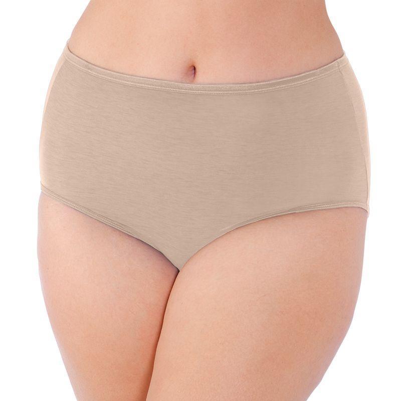 Vanity Fair Womens Illumination Plus Size Satin-Trim Brief Underwear 13811 Product Image