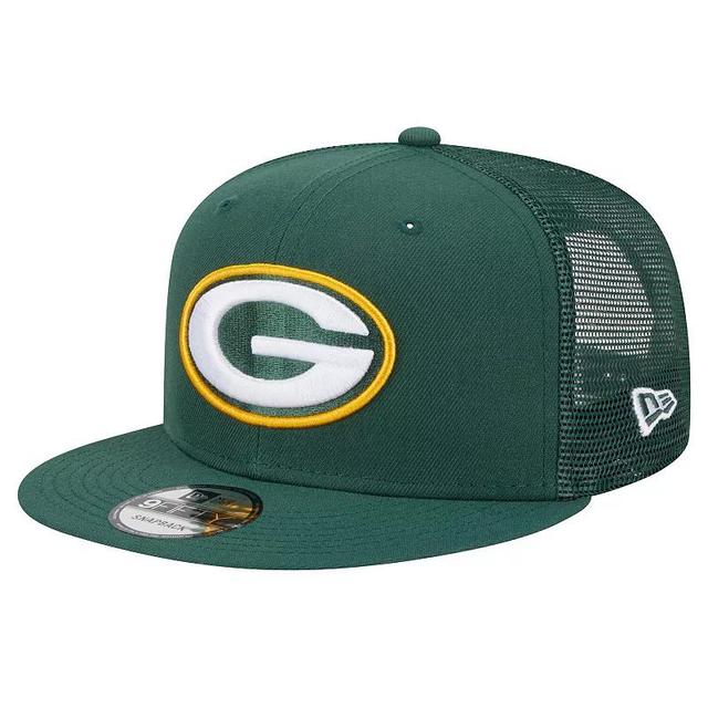 Mens New Era Bay Packers Main Trucker 9FIFTY Snapback Hat Product Image