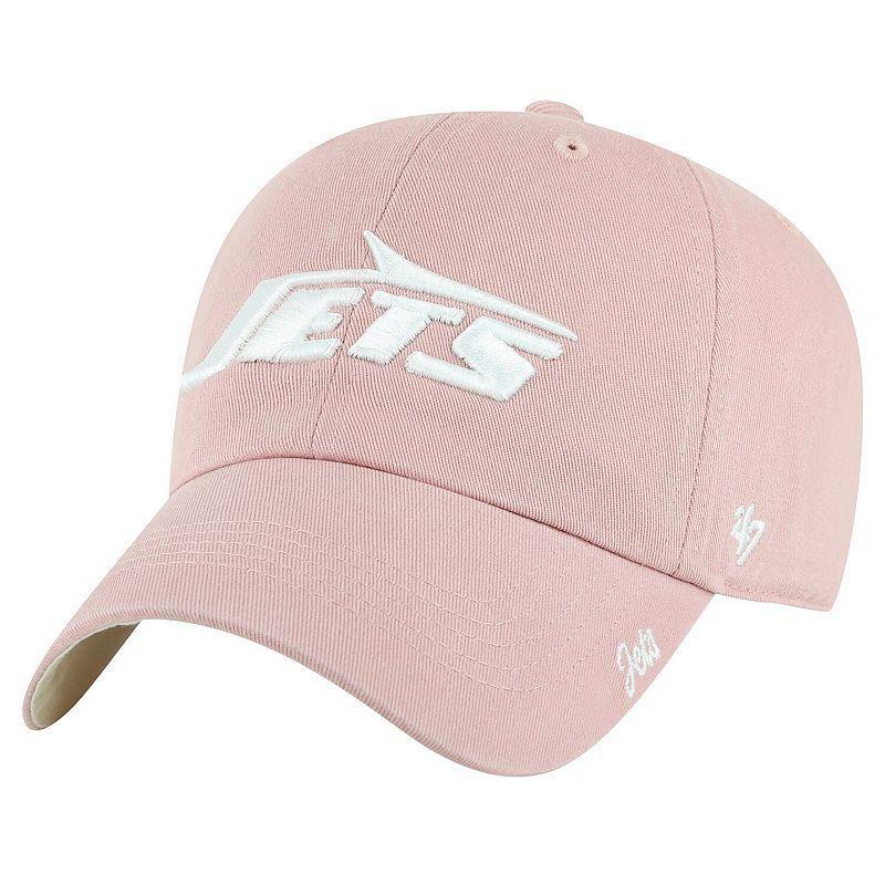 Womens 47 New York Jets Ballpark Cheer Dusty Rose Clean Up Adjustable Hat Product Image