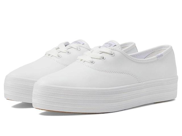 Keds Point Lace Up Leather) Women's Shoes Product Image