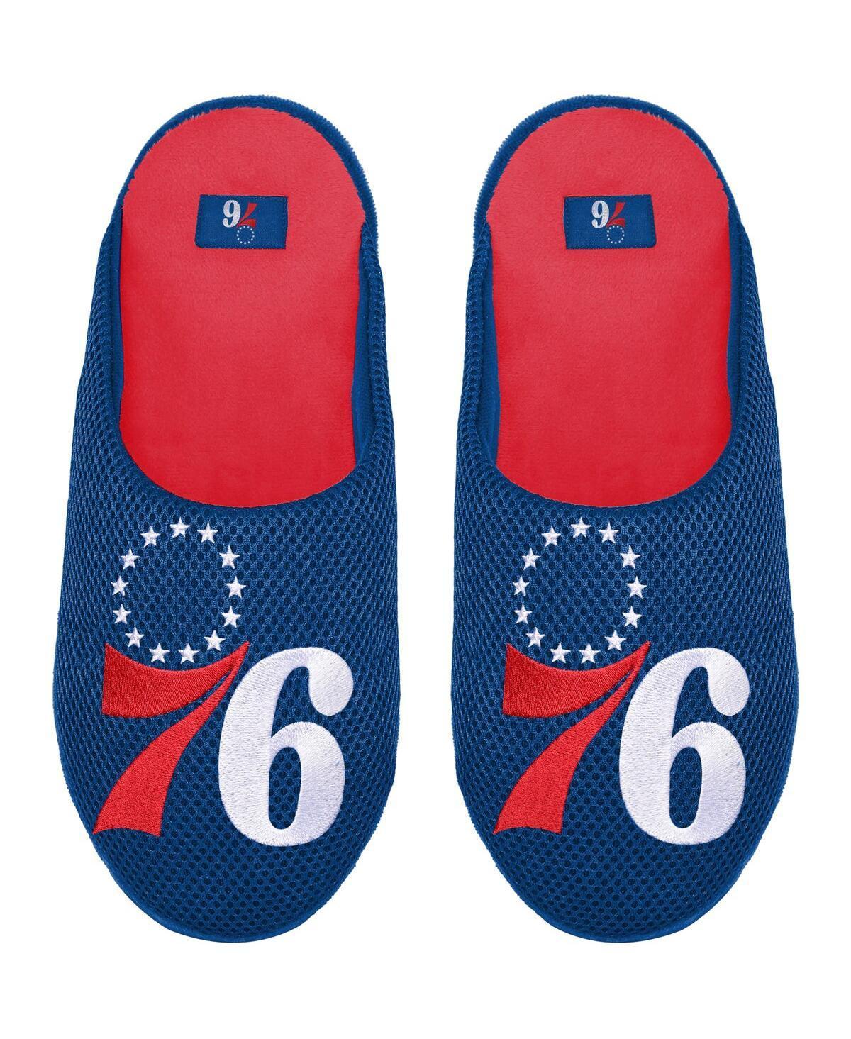 Mens Foco Philadelphia 76ers Big Logo Colorblock Mesh Slippers Product Image