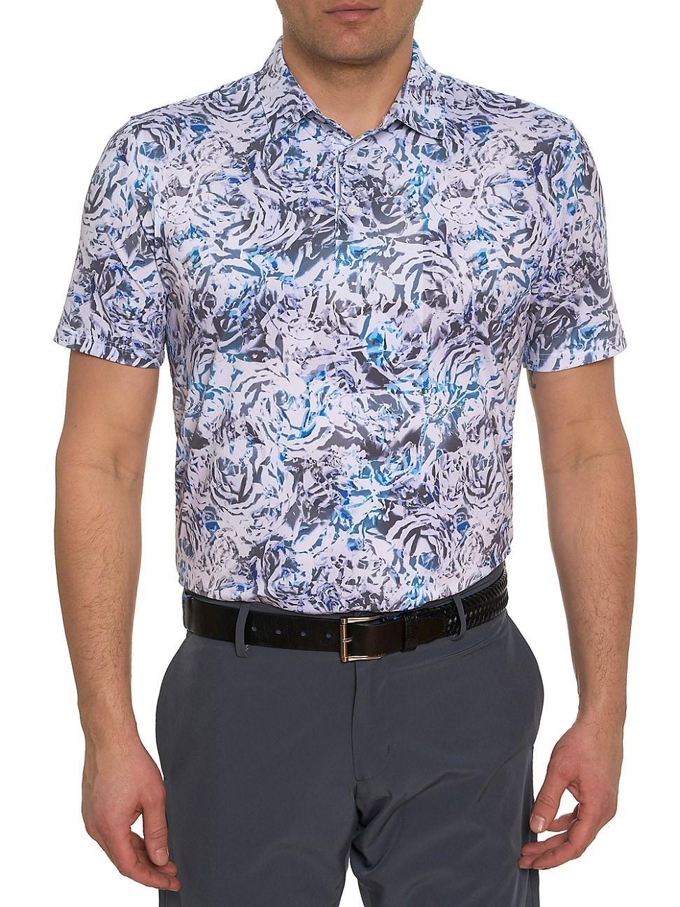 Robert Graham Abstract Rose Floral Performance Golf Polo Product Image