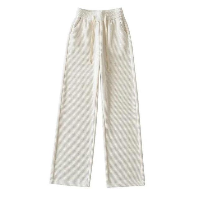 High Waist Straight-Fit Sweatpants Product Image