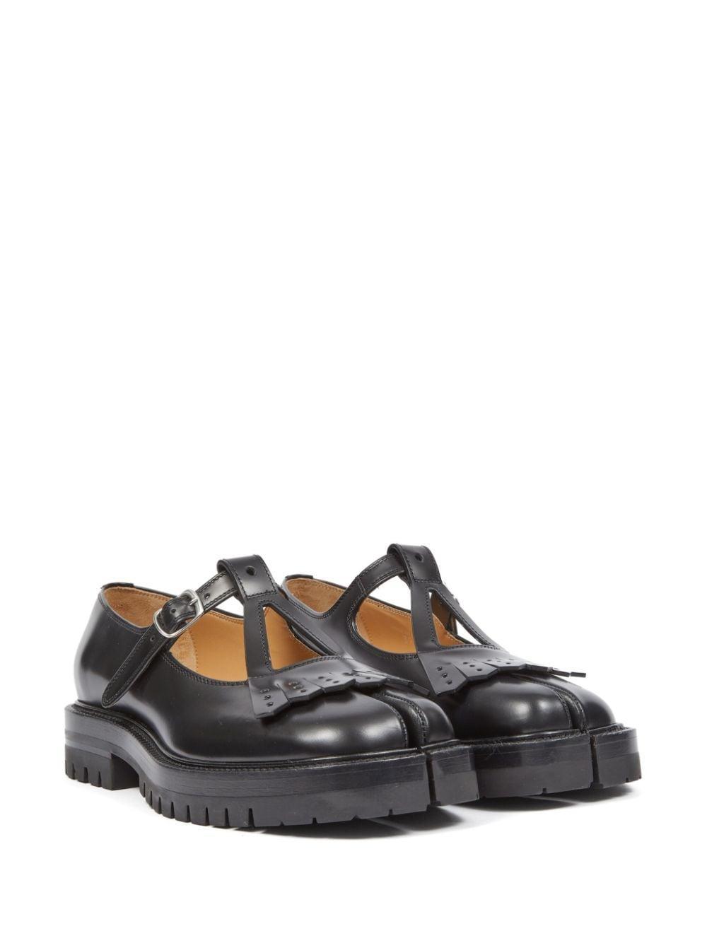 Tabi County Leather Mary Janes In Black Product Image