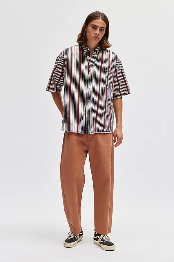 Urban Renewal Vintage Wide Stripe Short Sleeve Shirt Mens at Urban Outfitters Product Image