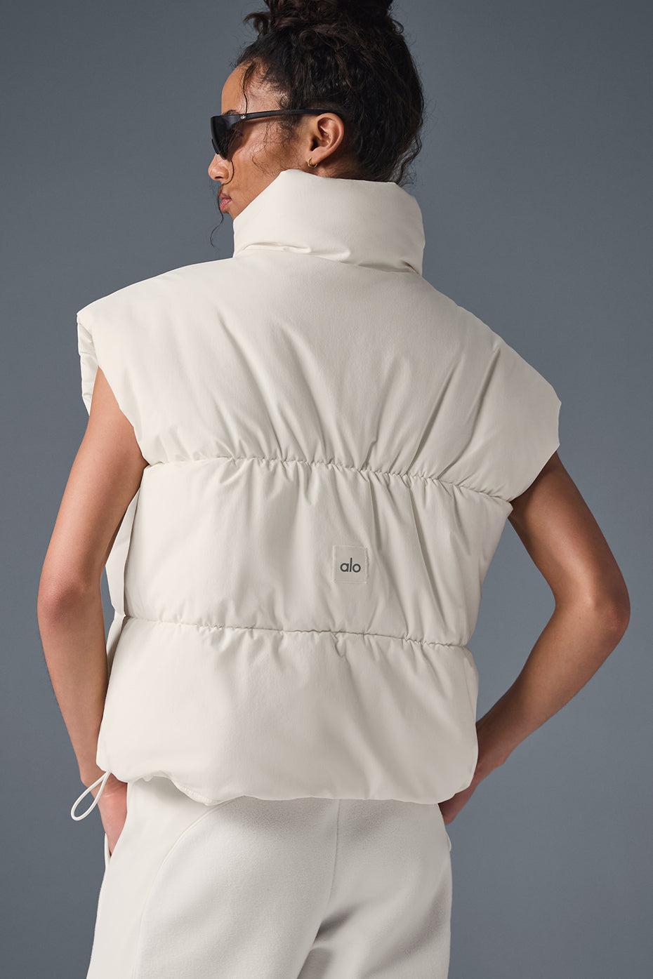 Incline Puffer Vest - Ivory Product Image