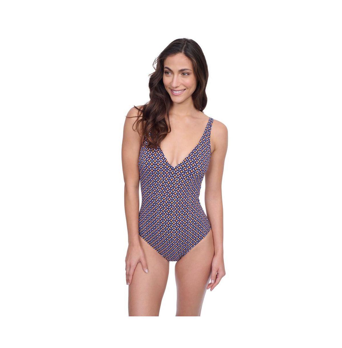 Profile by Gottex Womens Devine V-Neck One Piece Swimsuite Product Image