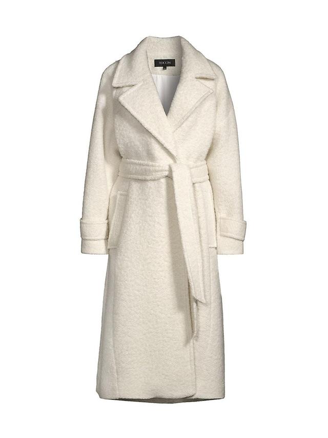 Womens Brandy Wool-Blend Trench Coat Product Image